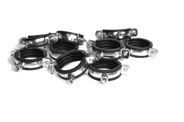 Rohrschellen 2-teilig 83-91 mm - 50 Stück