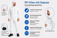 PP-Einwegoveralls weiß