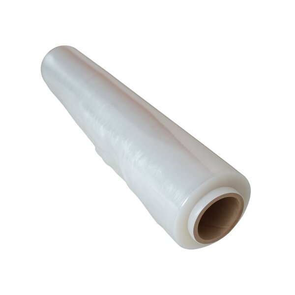 PE-Stretchfolie Handrollen 500 mm - 23 µ transparent, ca. 2,5 kg Rollengewicht