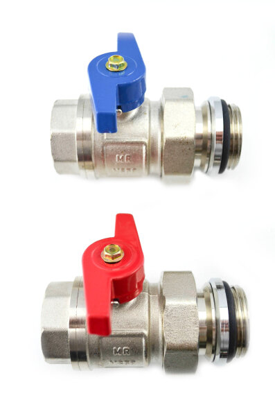 Verteiler-Anschluss-Set 1" Messing