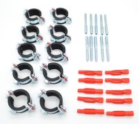 Rohrschellen-Sets 2-teilig mit Universaldübel und...