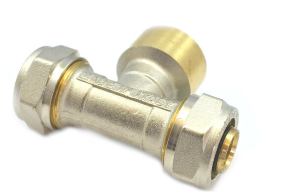 Schraubfitting T-Stück mit Innengewinde für Mehrschichtverbundrohr