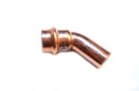 Kupfer Pressfitting Bogen 45° I/A