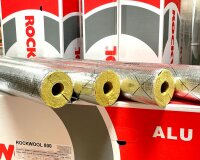 Rockwool RS800 Rohrschalen alukaschiert Steinwolle...