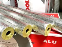 Rockwool RS800 Rohrschalen alukaschiert Steinwolle...