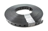 Lochband kunststoffummantelt 19 mm 10 m/Rolle schwarz