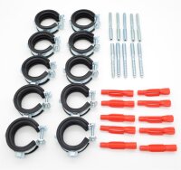 Rohrschellen-Sets 1-teilig mit Universaldübel und...