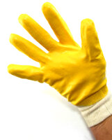 Nitrilhandschuhe gelb  M/ 8 12 Paar