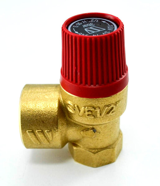 Sicherheitsventil für Heizung rot SVH 1/2" 3,0 bar
