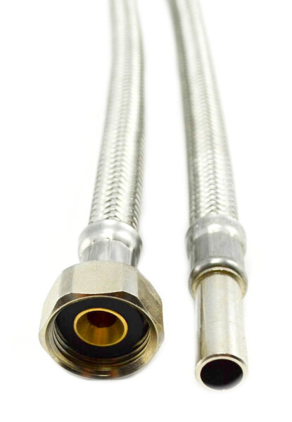 Flexschläuche mit Edelstahlumflechtung  Stutzen 10 mm x IG 3/8"  300 mm