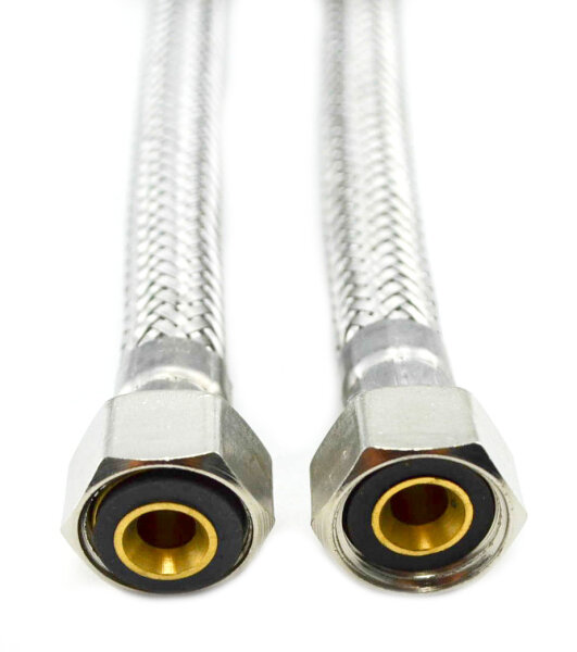 Flexschläche mit Edelstahlumflechtung  IG 3/8" x IG 3/8"  300 mm