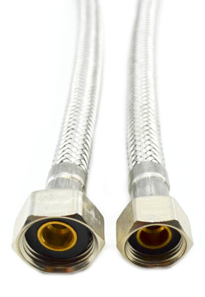 Flexschläuche mit Edelstahlumflechtung  IG 3/8" x IG 1/2"  300 mm