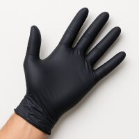 Einweghandschuhe Nitril schwarz Box a 100 Stück Gr.