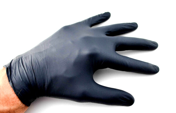 10 Boxen á 100 Stück Einweghandschuhe Nitril schwarz Box Gr. S-XL