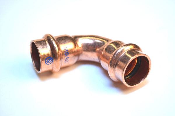 Kupfer Pressfitting Bogen 90° I/I 54 mm