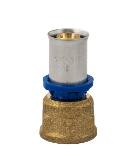 BV Press Übergangsmuffe IG  blauer Ring 16x2 - 1/2" IG