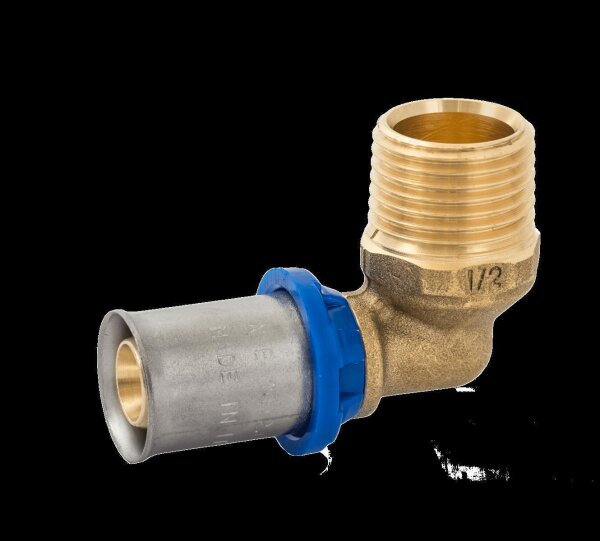 BV Press Übergangswinkel 90° AG  blauer Ring