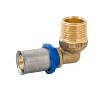 BV Press Übergangswinkel 90° AG  blauer Ring...