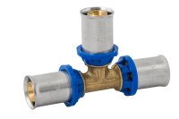 BV Press T-Stück blauer Ring 20x2 - 20x2 - 20x2