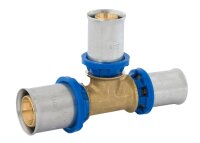 BV Press T-Stück reduziert blauer Ring 20x2 - 16x2 -...